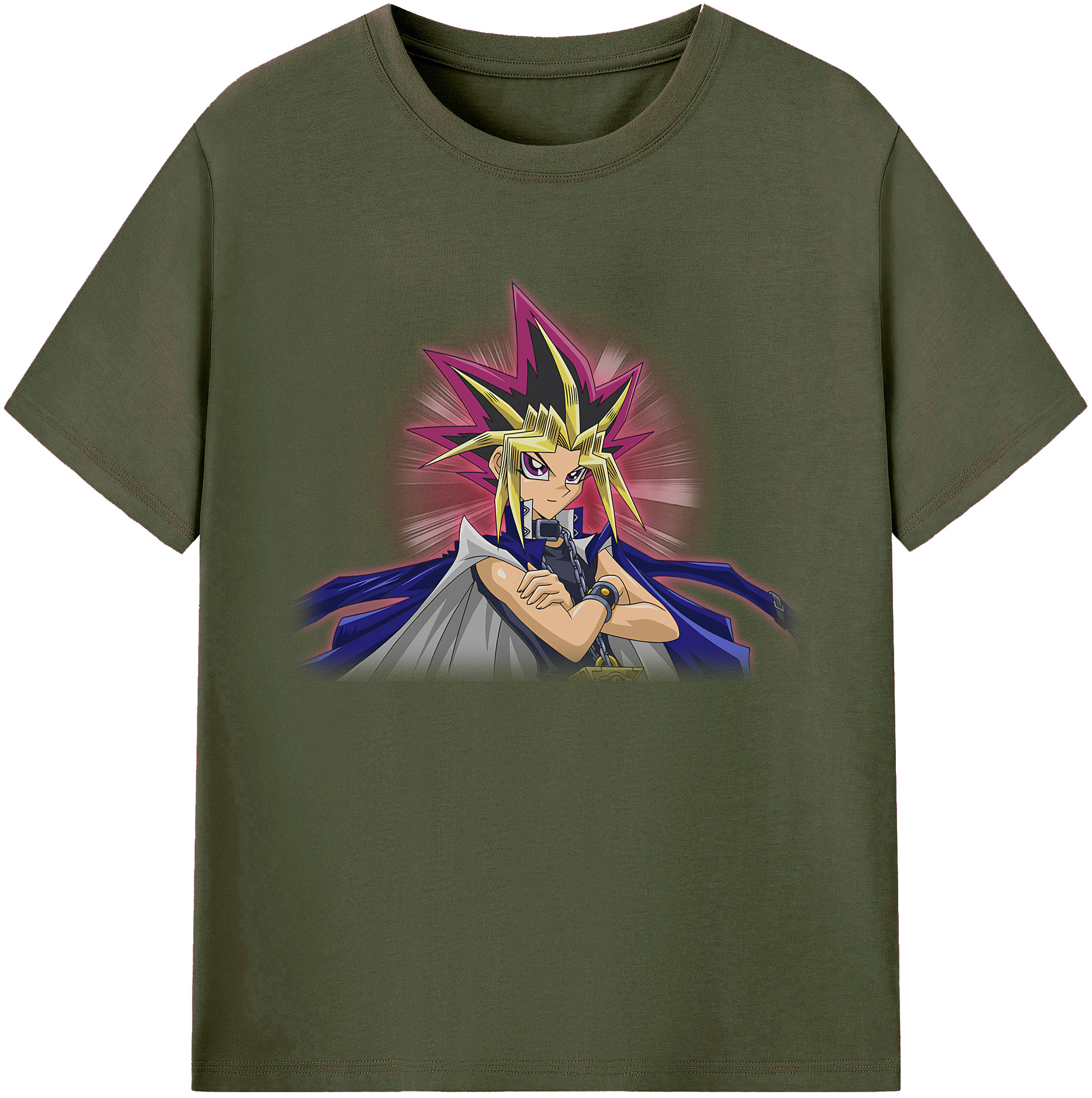 （画像用） 遊☆戯☆王 Yu-Gi-Oh! 綿100％ メンズ半袖Tシャツ｜肌触りやわらか＆通気性